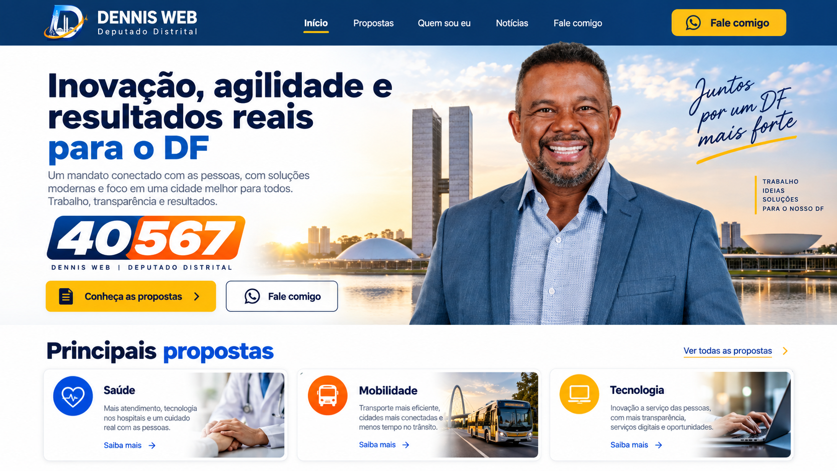 Dennis Web 40567 - preparo, honestidade e compromisso com o DF